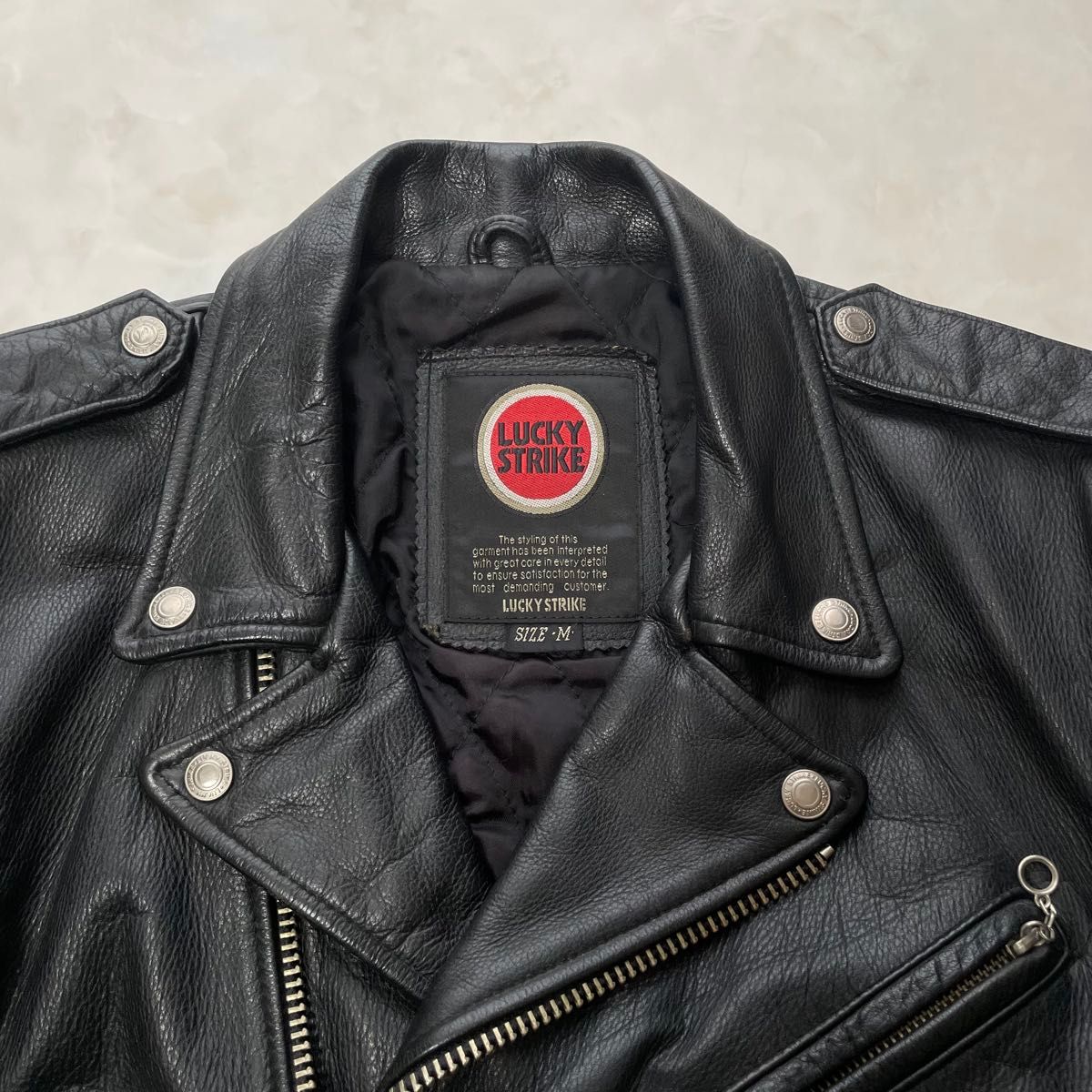 希少】 バッグロゴ LUCKY STRIKE ラッキーストライク ライダース 希少】 バッグロゴ LUCKY STRIKE ラッキーストライク ライダース