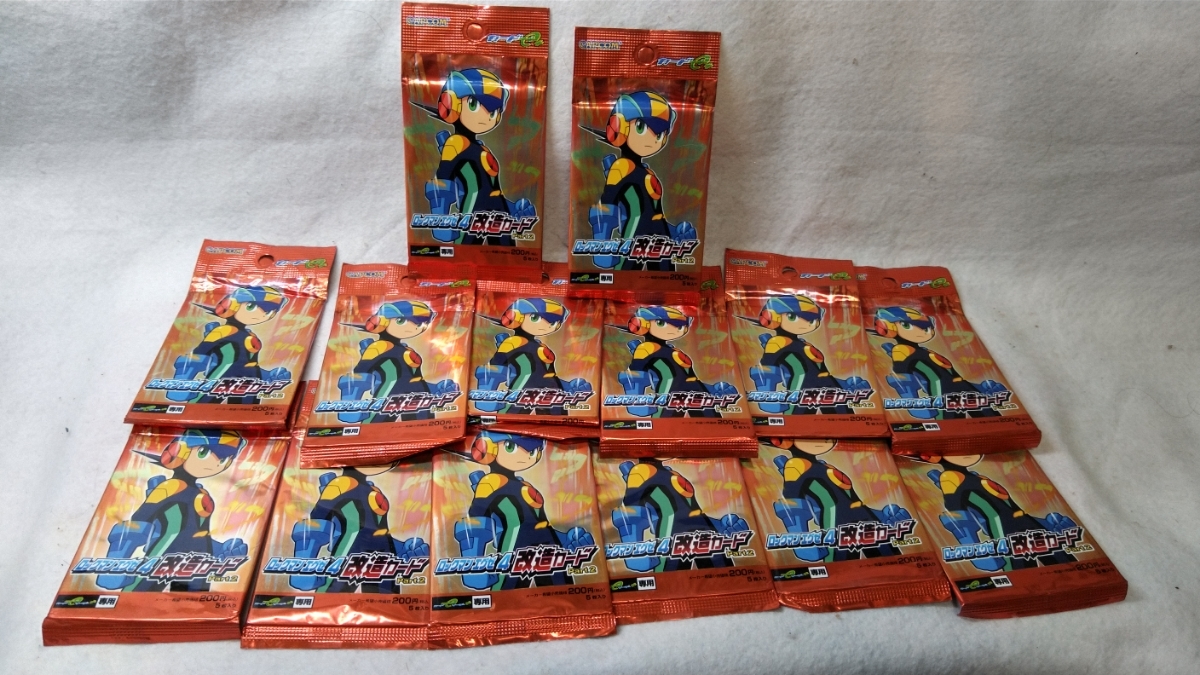  lock man Exe 4 modified card Part2 14 pack * new goods unopened * out of print goods * Capcom Card e +