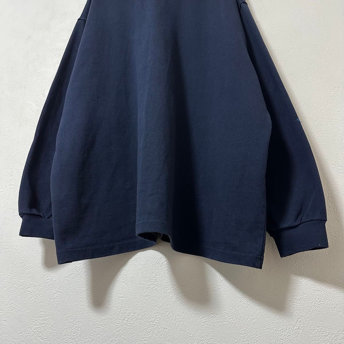 美品 NAUTICA/ノーティカ ラガーシャツ ネイビー/紺白 XL〜2XL 美品 NAUTICA/ノーティカ ラガーシャツ ネイビー/紺白 XL〜2XL