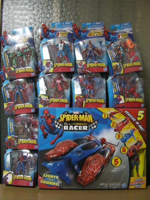  rare regular goods unopened 3.75 Spider-Man figure vehicle set ma- bell Universe size 