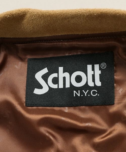 schott　ショット　ゴートレザーブルゾン　中古美品　サイズ38　定価70400円_画像8