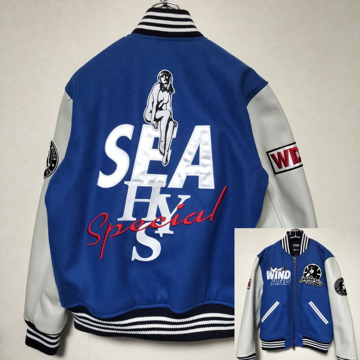 WIND AND SEA × Hysteric Glamour スタジャン S ウィンダンシー WIND AND SEA × Hysteric Glamour スタジャン S ウィンダンシー