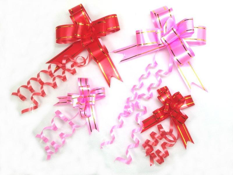  one touch ribbon bow 12mm width [ red 10 sheets ] brilliant wrapping ribbon gift ribbon easily work .. ribbon present ribbon 