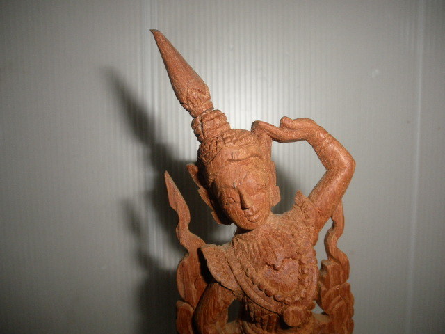 ＠＠　古そうな　仏像　木彫り仏像　彫刻　オブジェ　東洋彫刻　アンティーク　コレクション　古民具　時代 _画像2