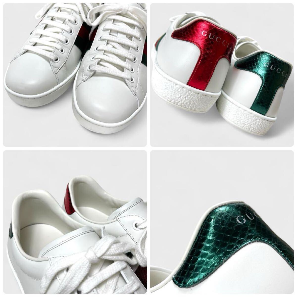 希少/極美品】 GUCCI グッチ エース エンブロイダリー 希少/極美品】 GUCCI グッチ エース エンブロイダリー