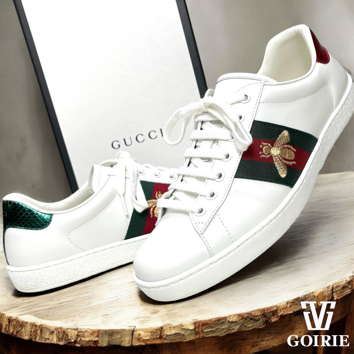 希少/極美品】 GUCCI グッチ エース エンブロイダリー 希少/極美品】 GUCCI グッチ エース エンブロイダリー