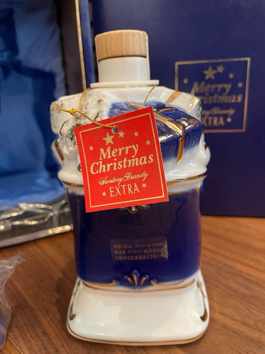 サントリー クリスマス限定品 陶器ボトル ブランデー EXTRA 1990 サントリー クリスマス限定品 陶器ボトル ブランデー EXTRA 1990