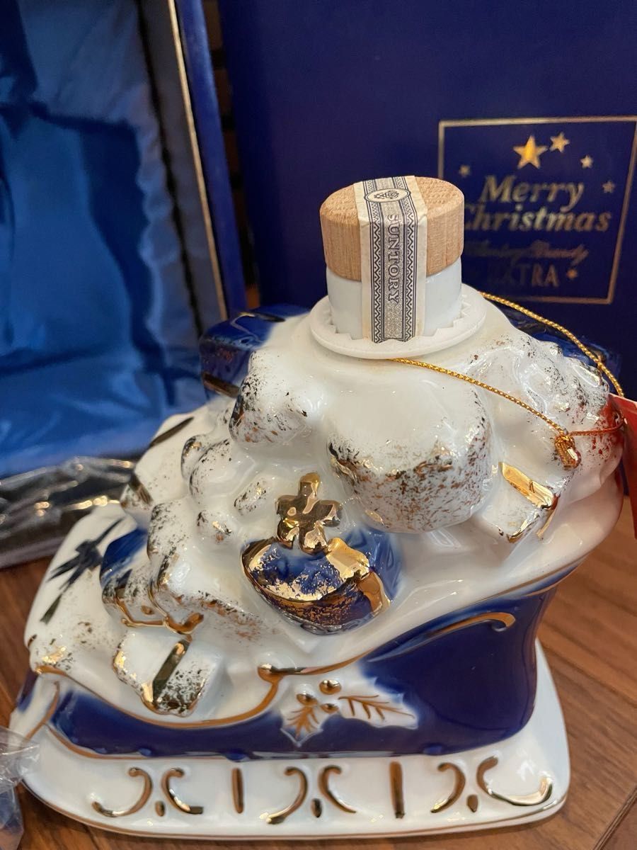 サントリー クリスマス限定品 陶器ボトル ブランデー EXTRA 1990 サントリー クリスマス限定品 陶器ボトル ブランデー EXTRA 1990