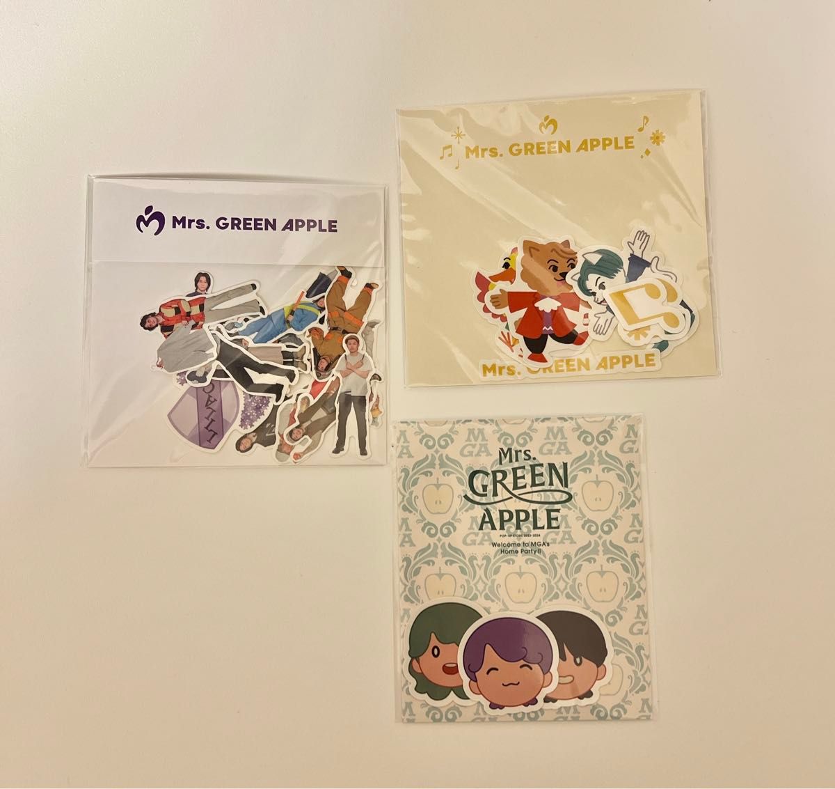 新品未開封 Mrs. GREEN APPLE 初期グッズステッカーセット 新品未開封 Mrs. GREEN APPLE 初期グッズステッカーセット