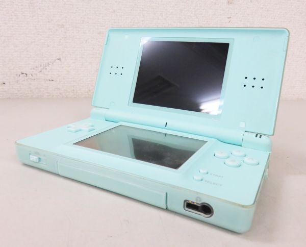 A031★Nintendo 任天堂 Nintendo DS Lite USG-001 本体のみ 電源コード/タッチペン欠品 アイスブルー? ジャンク品★012