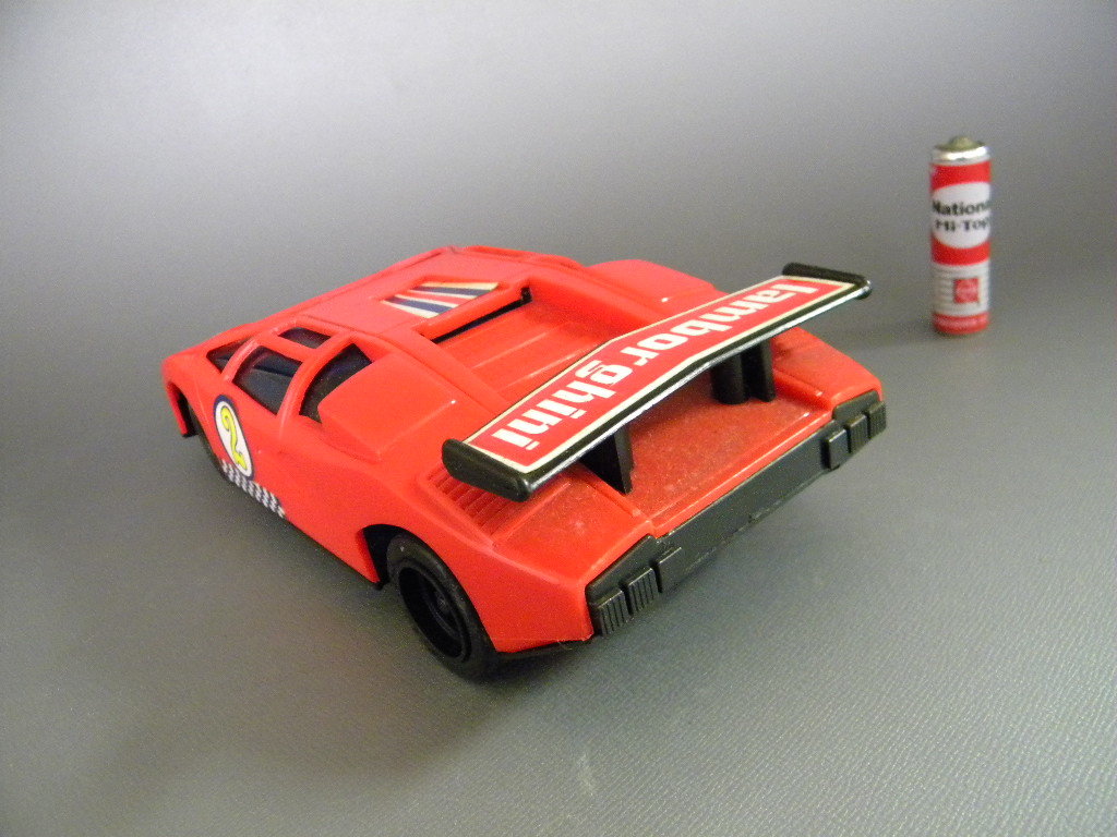 当時物 70's ★★スーパーカー!! lamborghini countach 18㎝ 走行可 カウンタック 日本製トープレ「定形外/LP可」★★未使用デッドストックの画像10