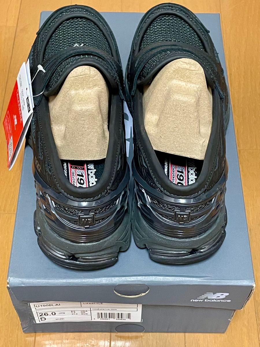 26cm NEW BALANCE 1906L 1906LAI ブラック ローファー 26cm NEW BALANCE 1906L 1906LAI ブラック ローファー