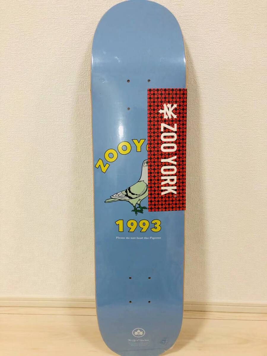 ZOO YORK ズーヨーク スケートボードデッキ 8.0*31.75 鳩 青 はてな ZOO YORK ズーヨーク スケートボードデッキ 8.0*31.75 鳩 青 はてな