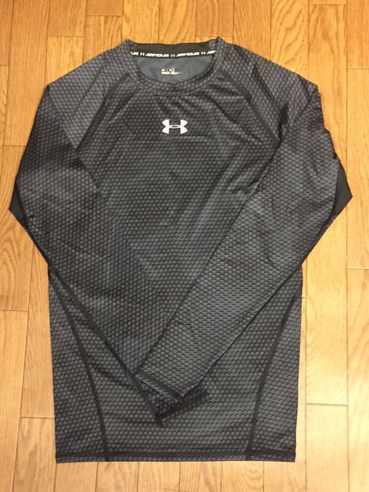  Under Armor under armor sportswear compression long sleeve black color black tops [4684]F