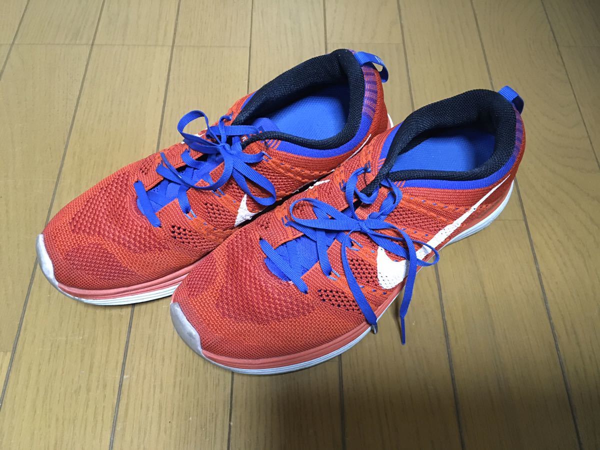 NIKE ナイキ FLYKNIT ONE +フライニットワン プラス ランニングシューズ スニーカー 27cm LUNARLON_画像1