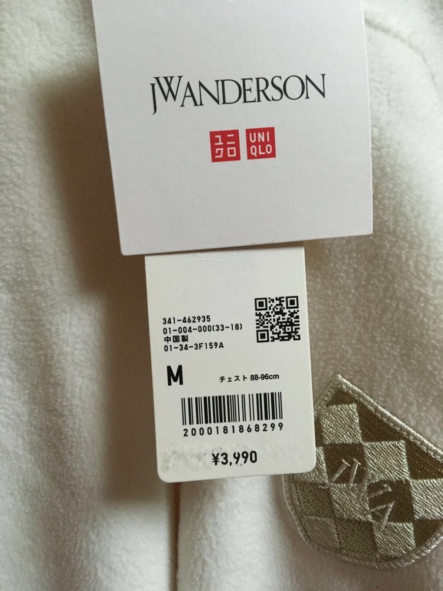 新品未使用 JW ANDERSON フリースプルパーカ（長袖）M ユニクロ　JWアンダーソン UNIQLO 23AW