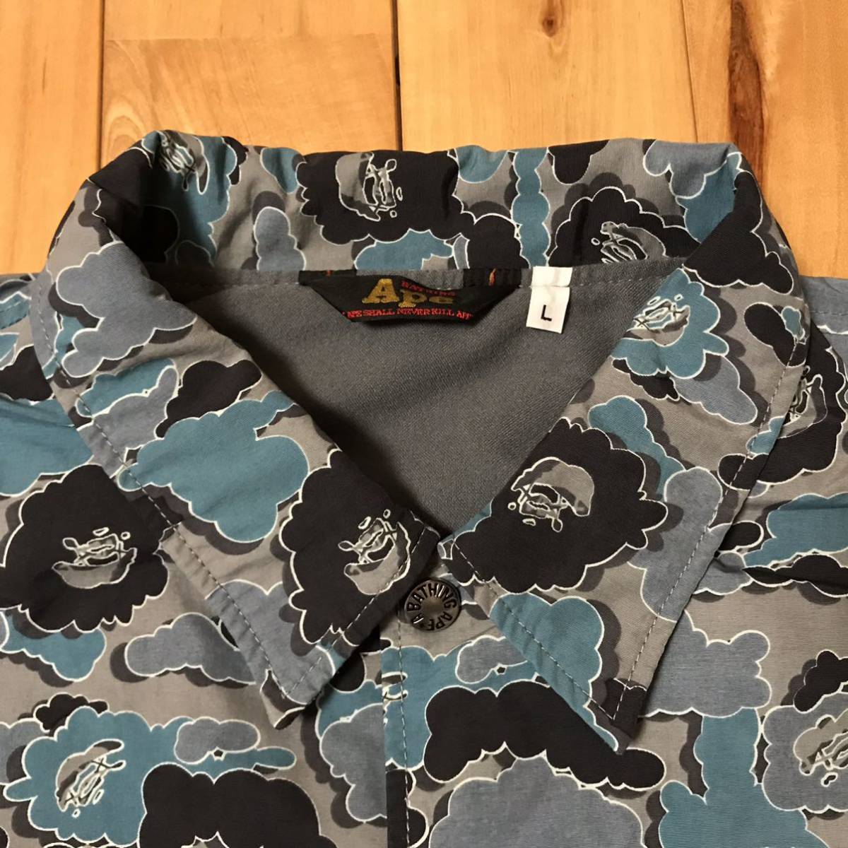 ☆激レア☆ kaws × BAPE cloud camo コーチジャケット Lサイズ a
