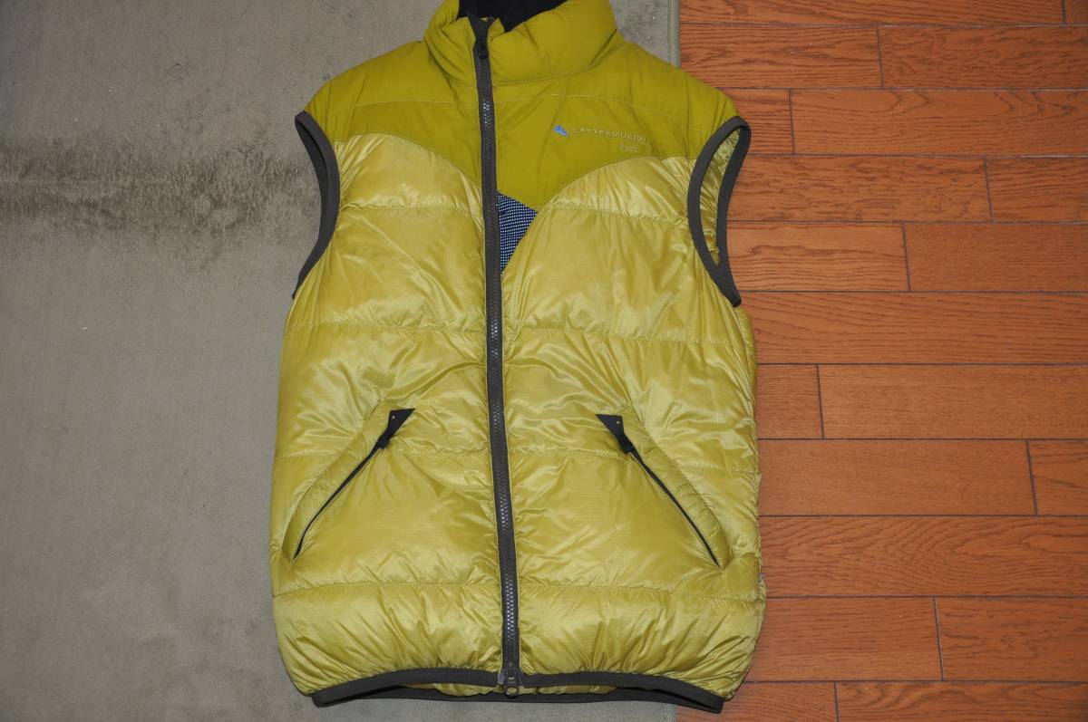 KLATTERMUSENkretarum-senBOREbo-re down vest yellow green XXS