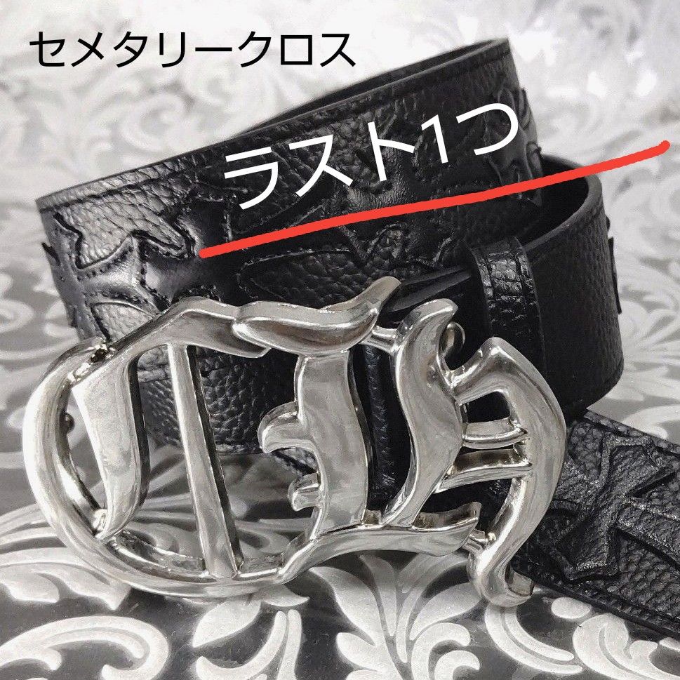 CH カットアウト ロゴ / セメタリークロス バックル レザー CH カットアウト ロゴ / セメタリークロス バックル レザー