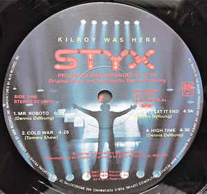 美品 Styx / Kilroy Was Here ミスターロボット LP 日本盤 1983 A&M Records AMP-28068_画像3