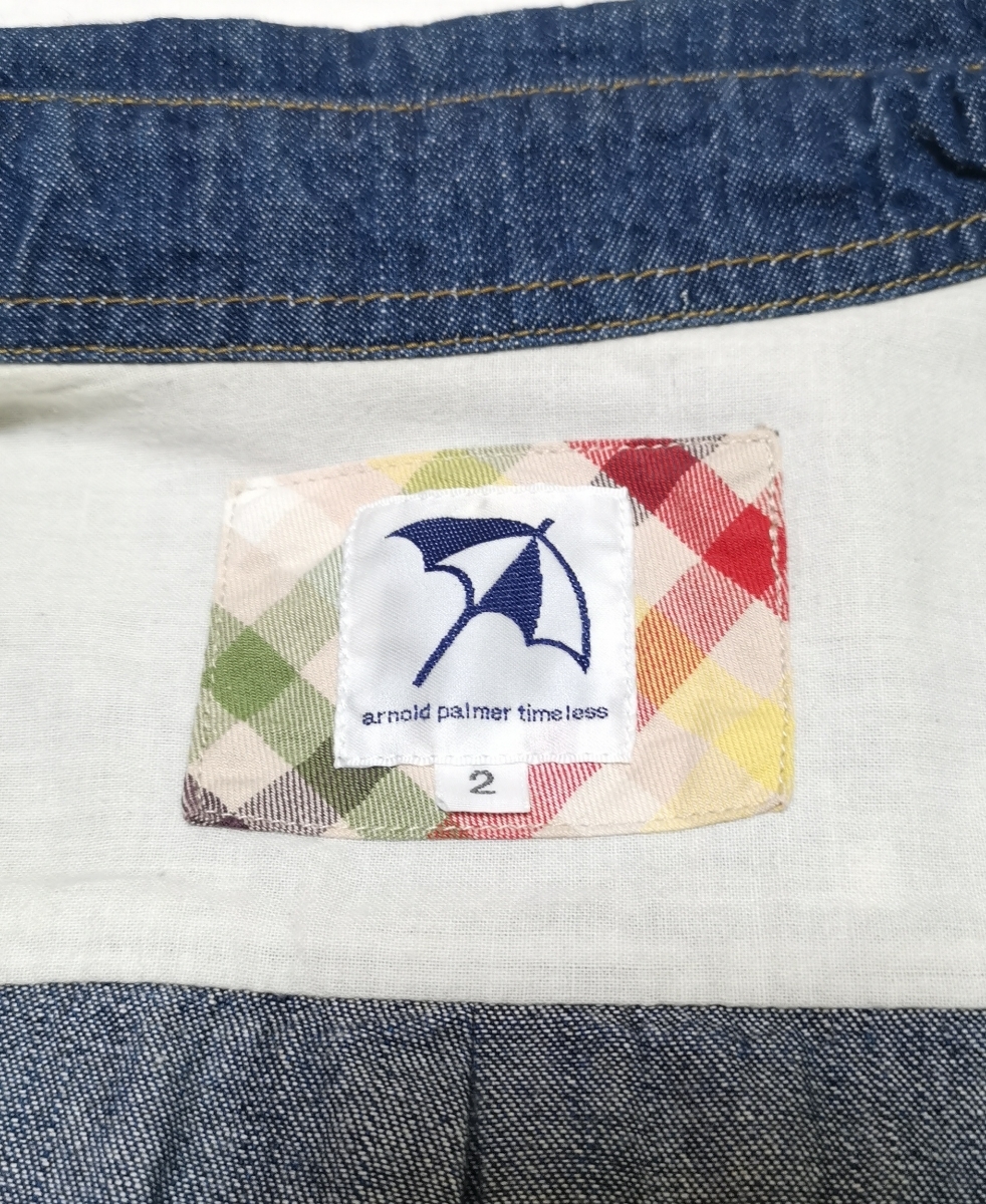 #レディース(トップス)【Arnold Palmer】☆アーノルドパーマー☆デニムシャツ☆レナウン☆表記サイズ(2)☆送料無料☆k-21