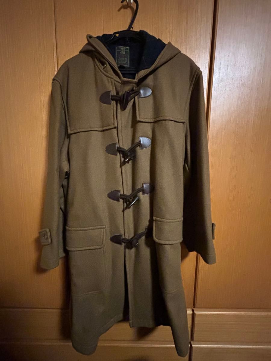 90s vintage ブラウンダッフルコートロング丈 XLサイズ ウール希少 値下 希少90s vintage ダッフルコート ブラウン ロング丈 X L