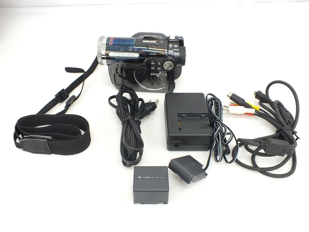 n6463 [ Junk ]HITACHI DVD video camera DVD cam Wooo DZ-GX3300-B [099-241219]