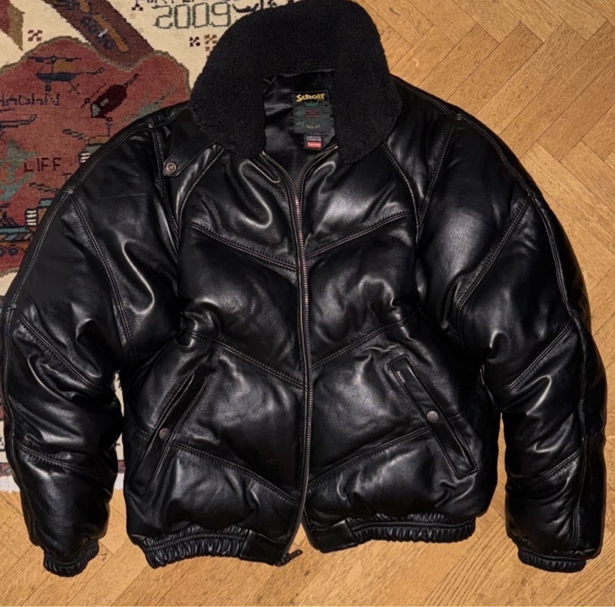 Supreme Schott Leather Puffer Jacket|Yahoo!フリマ(旧PayPay Supreme Schott Leather Puffer Jacket|Yahoo!フリマ(旧PayPay