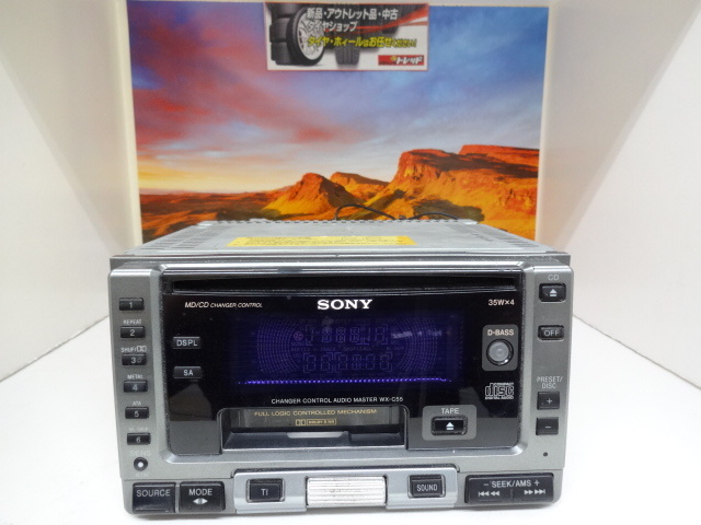 【SONY】ソニーSONY CD & CSプレーヤー RCA対応 WX-C55 2DIN 90年代 当時物! 修理要