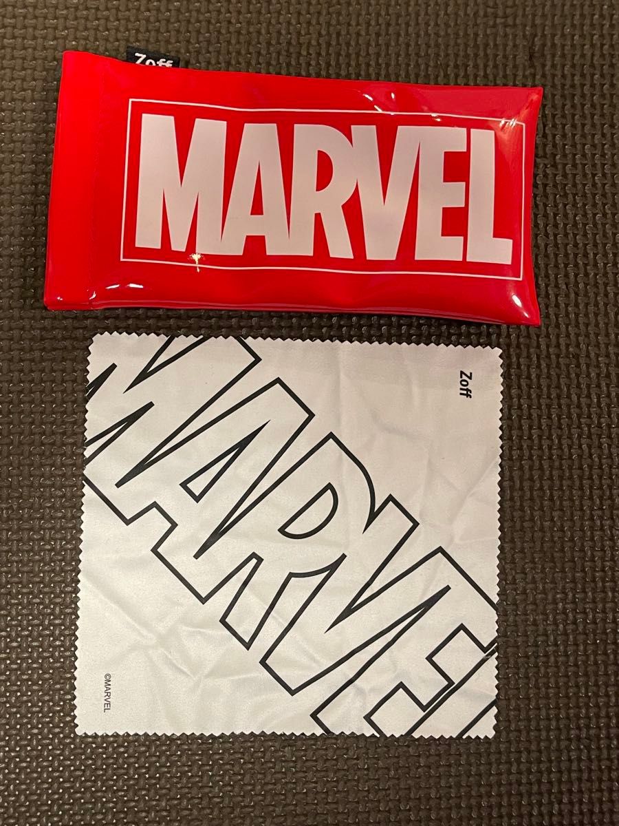 Zoff マーベル　スパイダーマン　メガネケース　メガネ拭き　Marvel