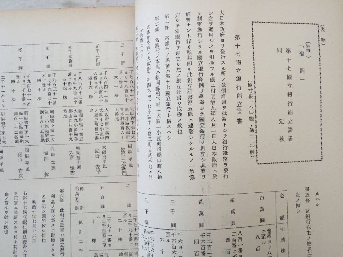 0027371 第十七国立銀行史料 上下 福岡銀行 昭和39年 限定200部 0027371 第十七国立銀行史料 上下 福岡銀行 昭和39年 限定200部