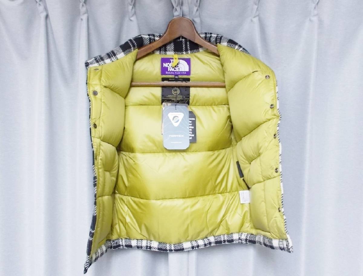 ★ノースフェイス × ナナミカ × ハリスツイード 100周年タグモデル ダウン ベスト THE NORTH FACE PURPLE LABEL  nanamica Harris Tweed★