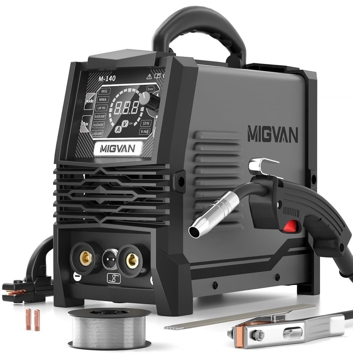 溶接機 半自動 ノンガス MIG/MMA インバーター コンパクト 軽量 溶接機 半自動 ノンガス MIG/MMA インバーター コンパクト 軽量