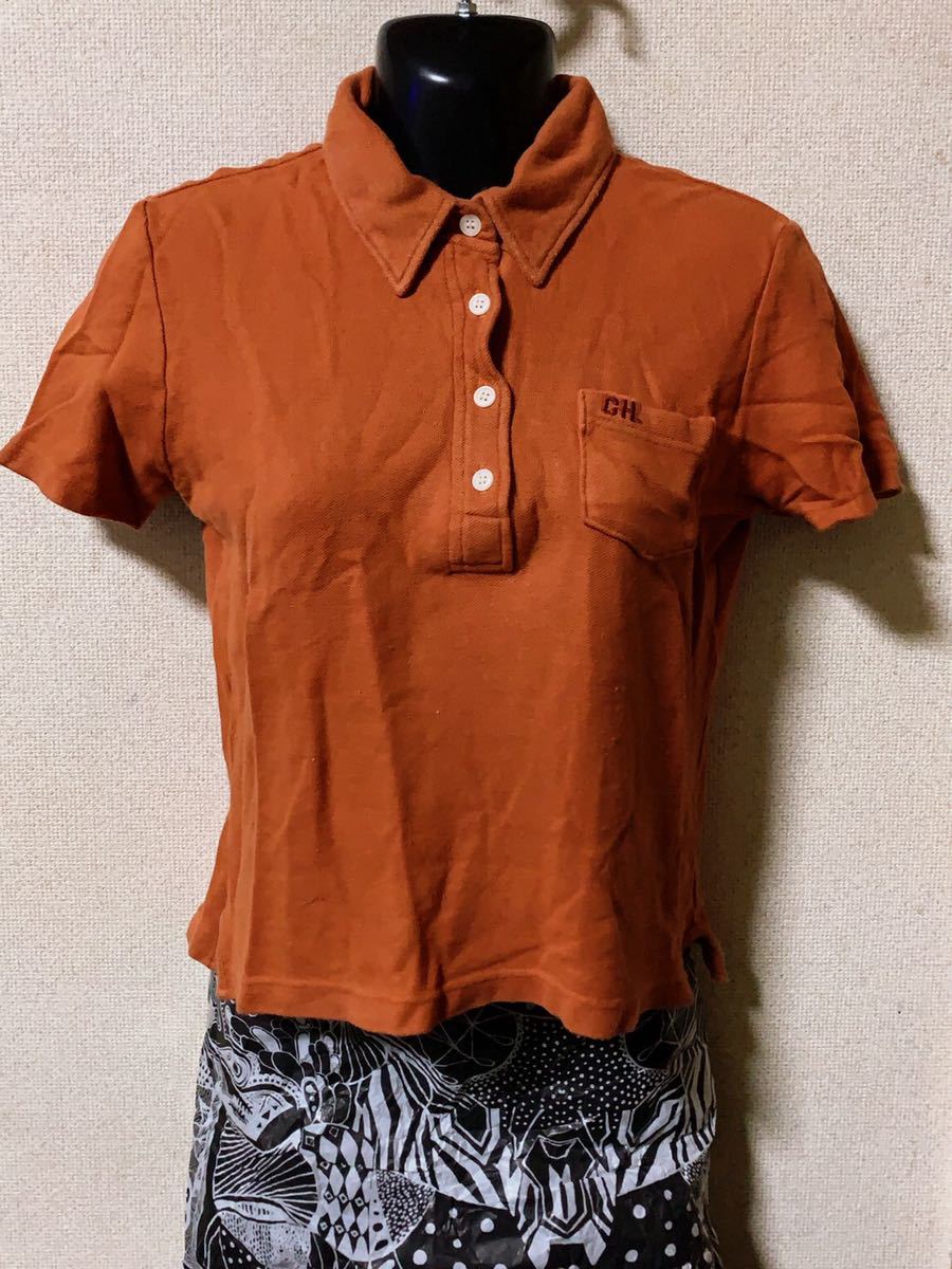 シェビニオン　オレンジ　ポロシャツ　38サイズ_画像1