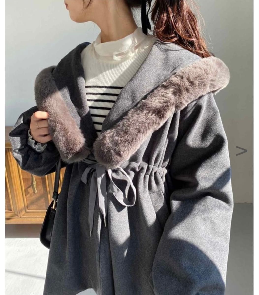 NICE CLAUP ナイスクラップ フェイクファー あざとモテコート NICE CLAUP ナイスクラップ フェイクファー あざとモテコート