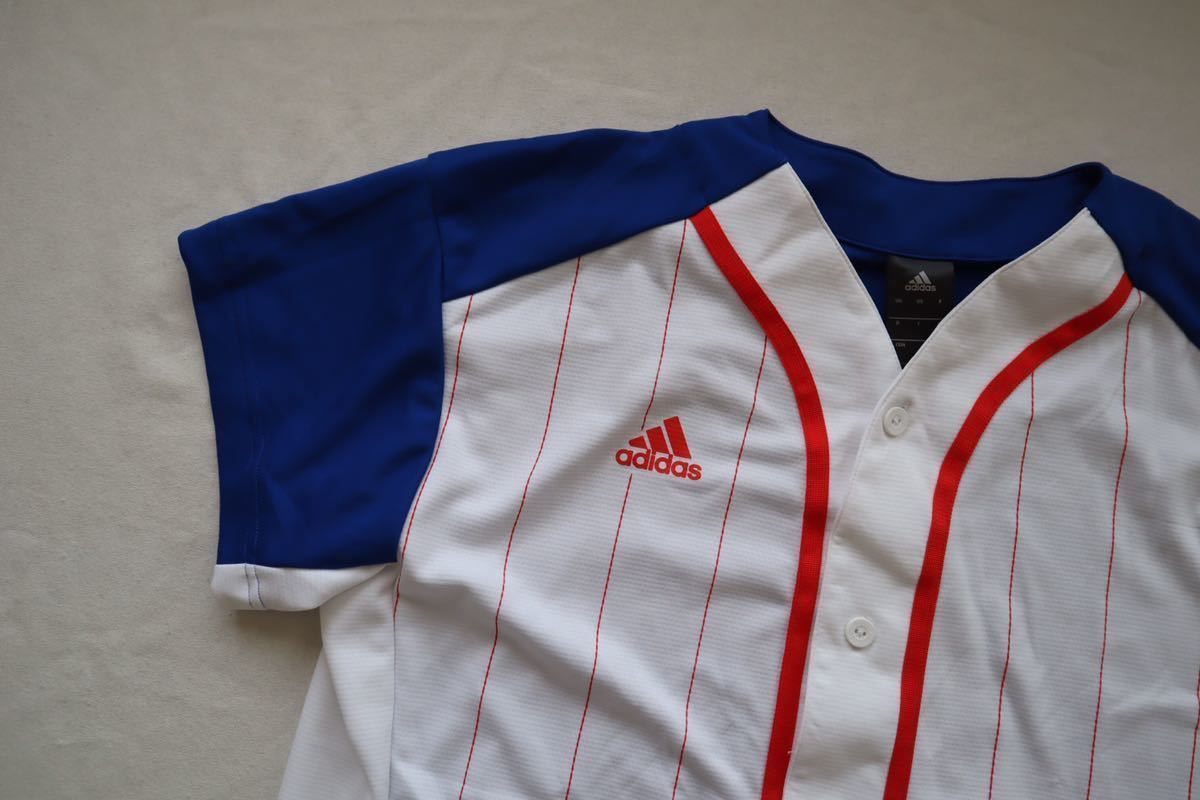 【新品】アディダス adidas メンズ 野球 半袖Tシャツ US ベースボールシャツ BR5598 メンズL_画像2