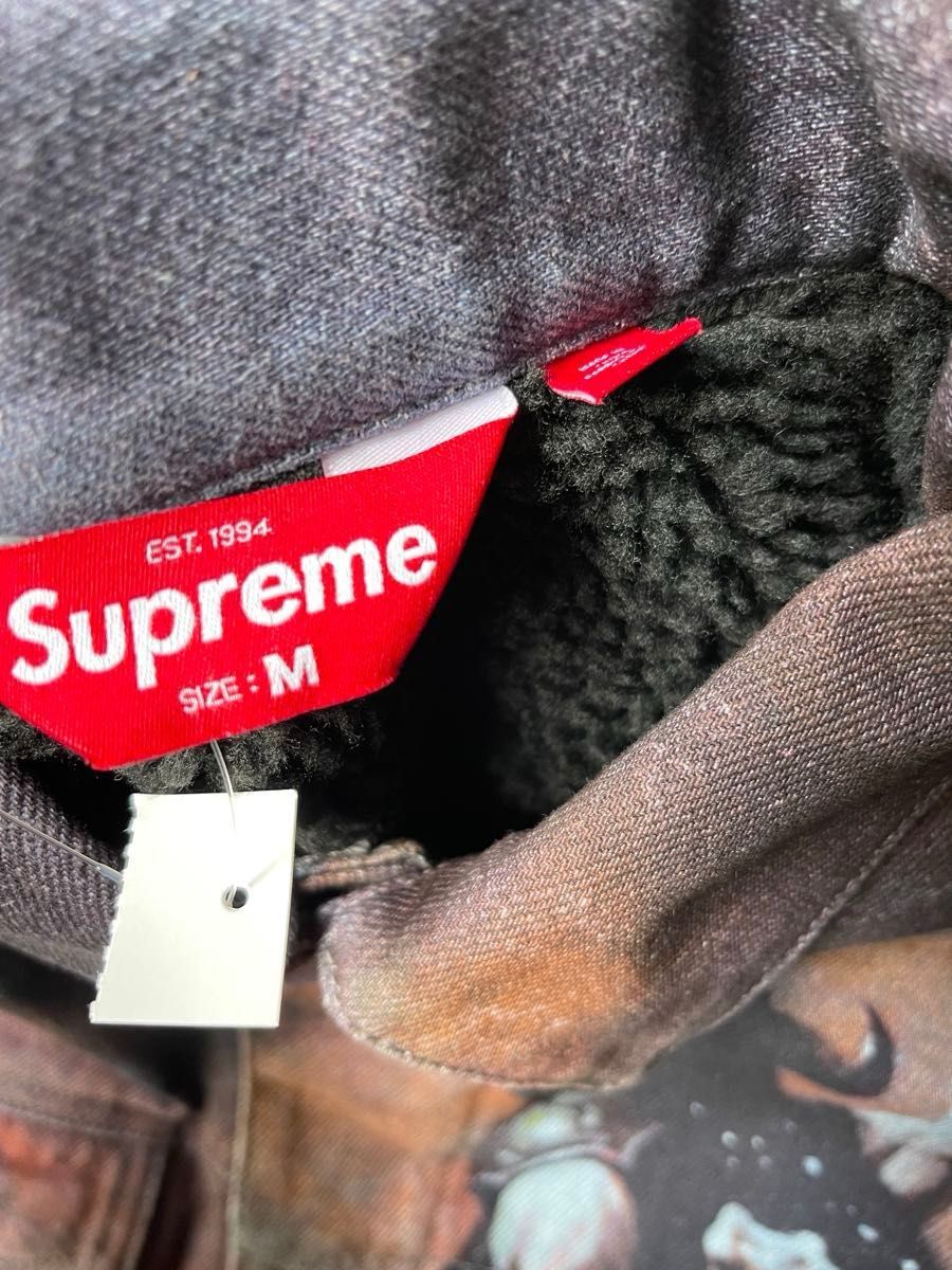 Supreme x Frank Frazetta Faux Shearling Lined Trucker Jacket Supreme x Frank Frazetta Faux Shearling Lined Trucker Jacket