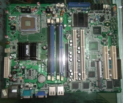 美品 ASUS P5BV マザーボード Intel 3200 MCH + Intel ICH7R LGA 775 4×Intel 3200, 2×Intel 3000 対応 ATX ECC DDR2