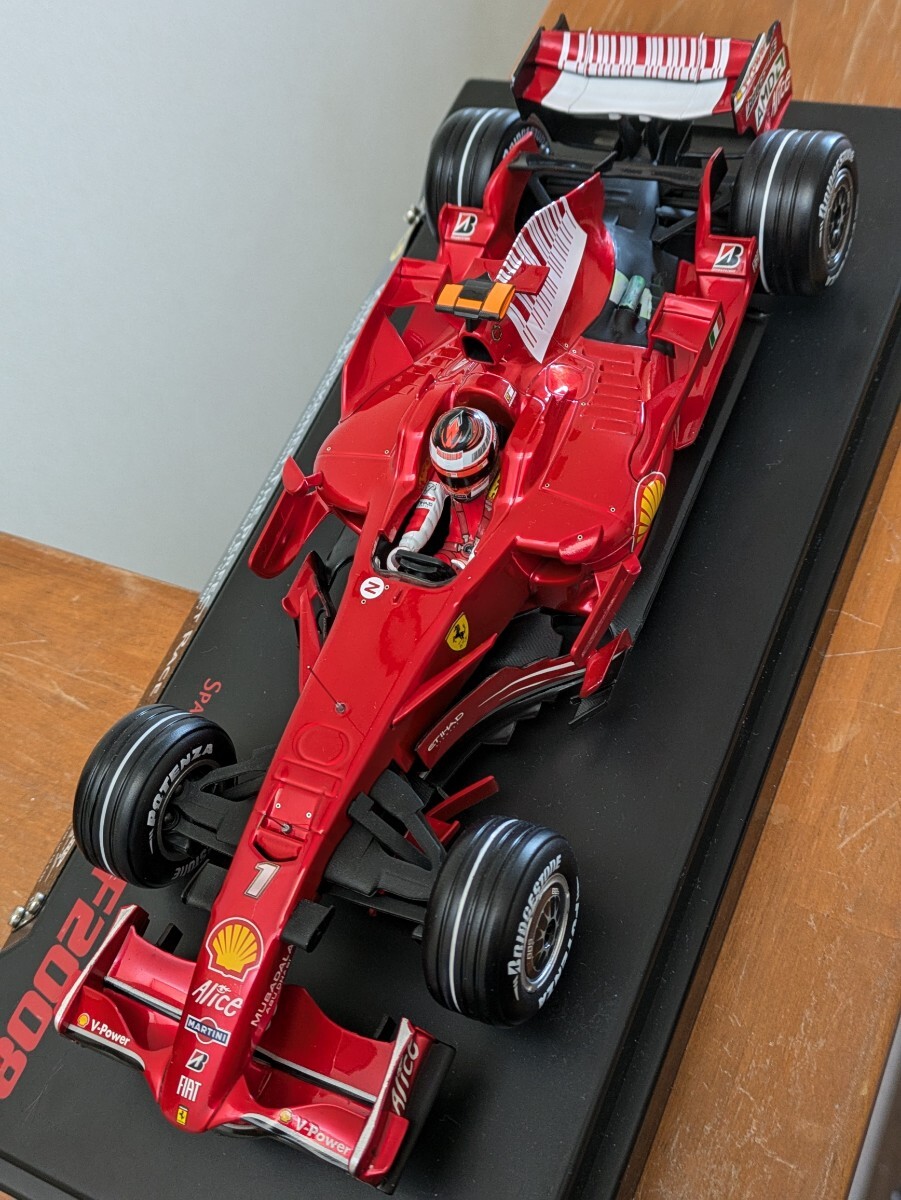 沸騰ブラドン ☆カスタムモデル!マテル F2008 フェラーリ 1/18 特別BOX 乗用車