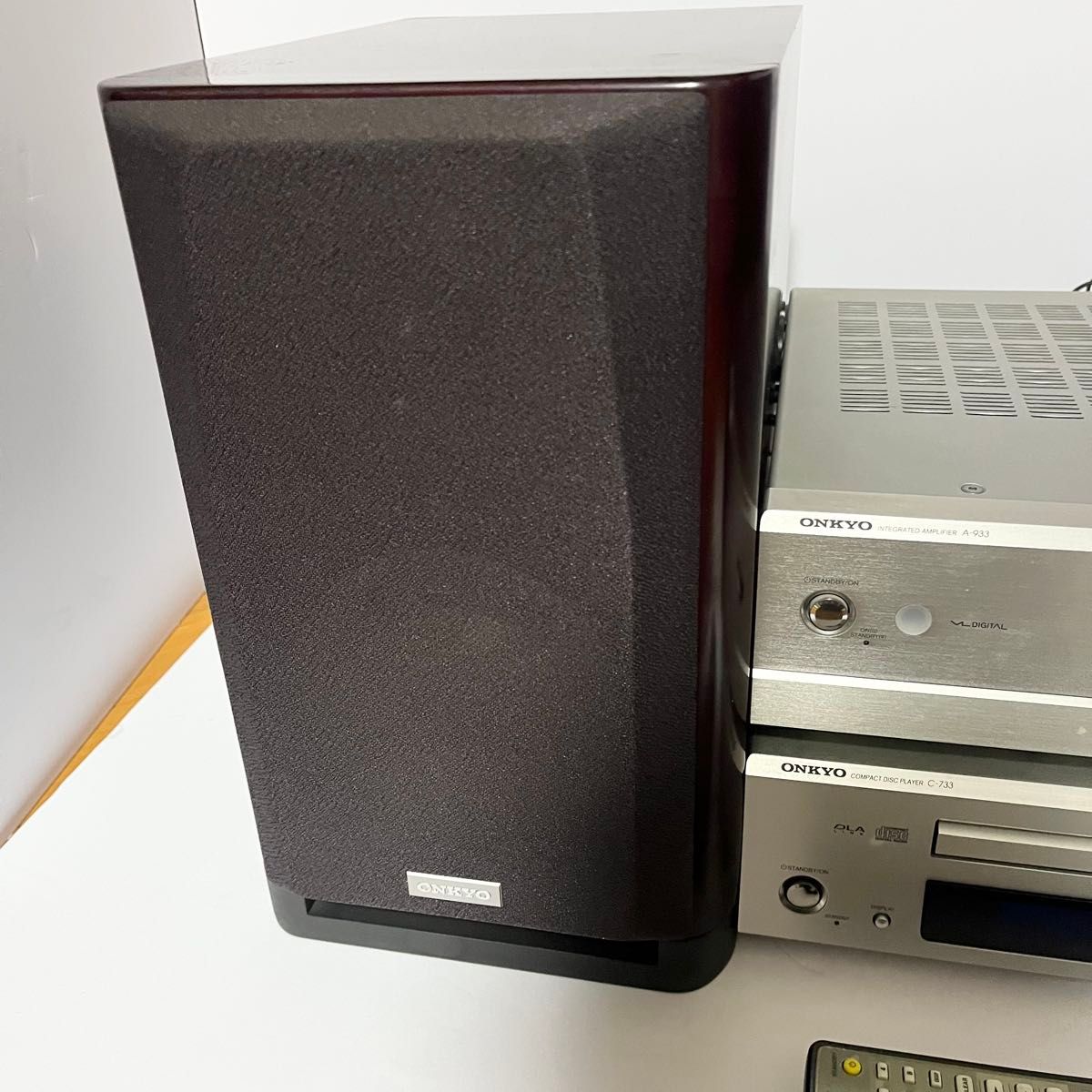 ONKYO INTEC 一式セット プリメインアンプ A-933 CDプレーヤー C ONKYO INTEC 一式セット プリメインアンプ A-933 CDプレーヤー C