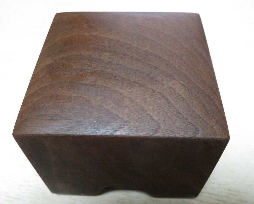 ▲▽ウォールナット無垢　NO2 將棋　駒箱△▼