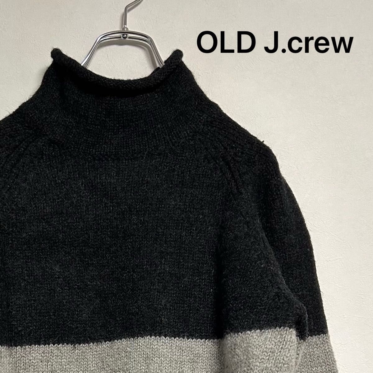 古着 90s OLD J crew 名作 ウール ロールネック セーター ニット 古着 90s OLD J crew 名作 ウール ロールネック セーター ニット