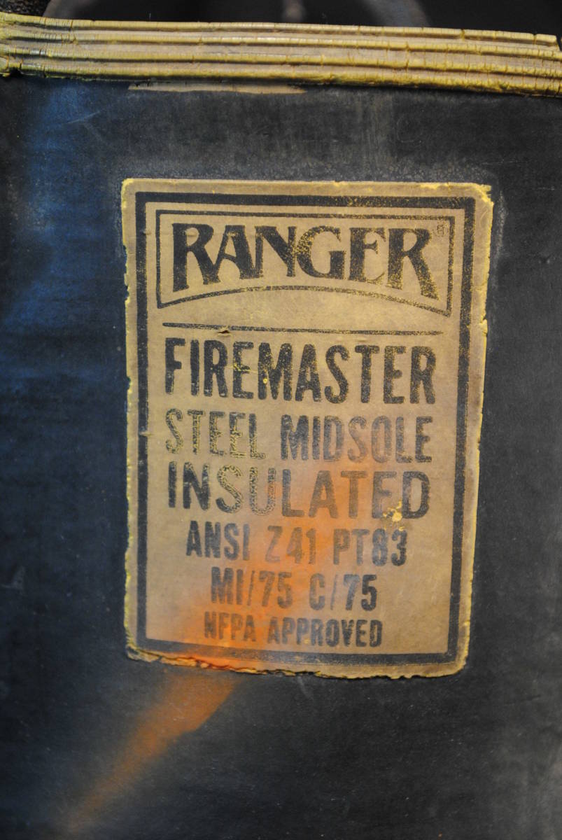 4 本物 アメリカ テキサス州 消防署 消防隊員 ブーツ 爪先鉄芯入(Steel Toe) RANGER FIREMASTER サイズ10M 安全靴 4 本物 アメリカ テキサス州 消防署 消防隊員 ブーツ 爪先鉄芯入(Steel Toe) RANGER FIREMASTER サイズ10M 安全靴