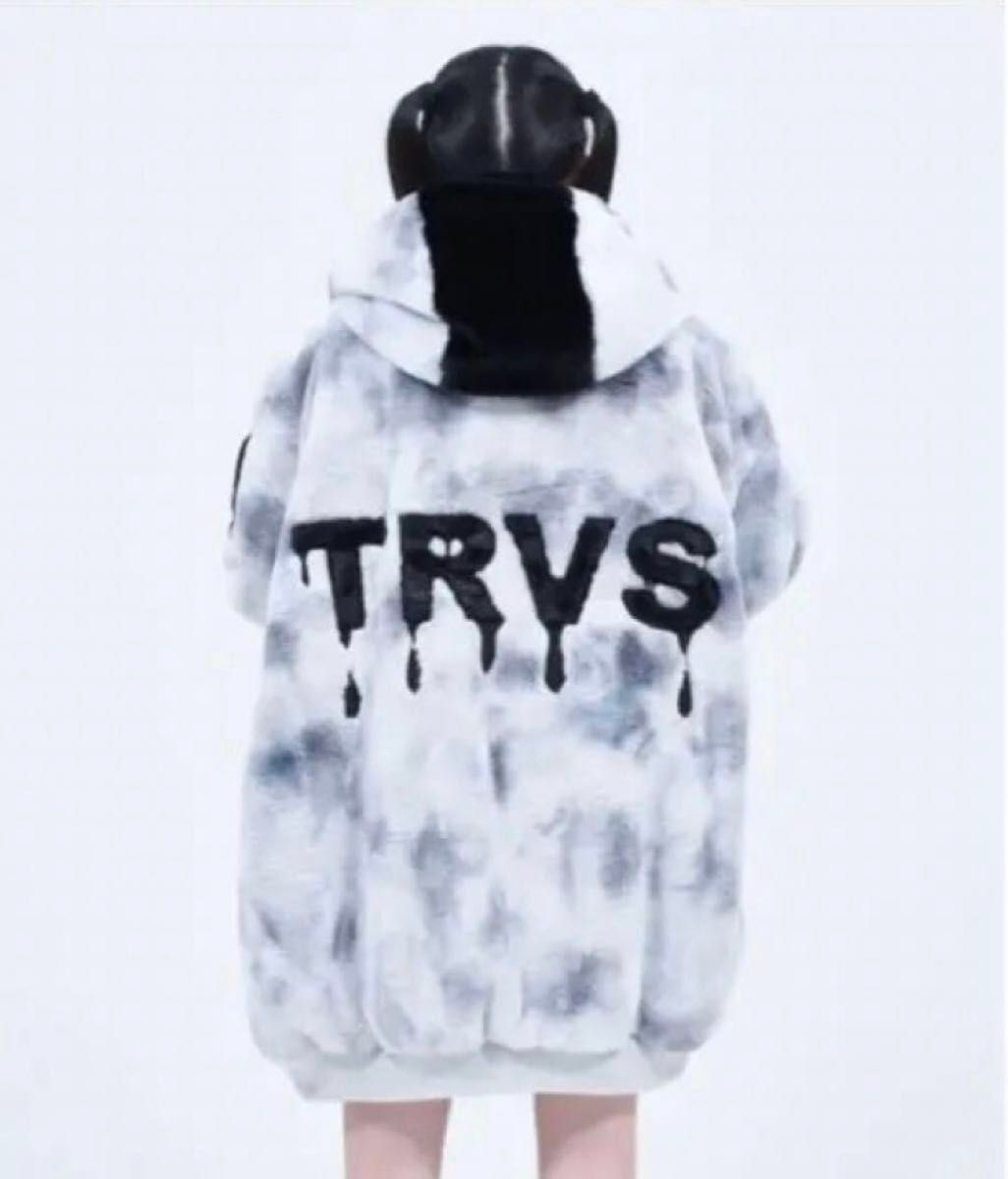 美品】travas tokyo トラバストーキョー ファー パーカー 美品】travas tokyo トラバストーキョー ファー パーカー