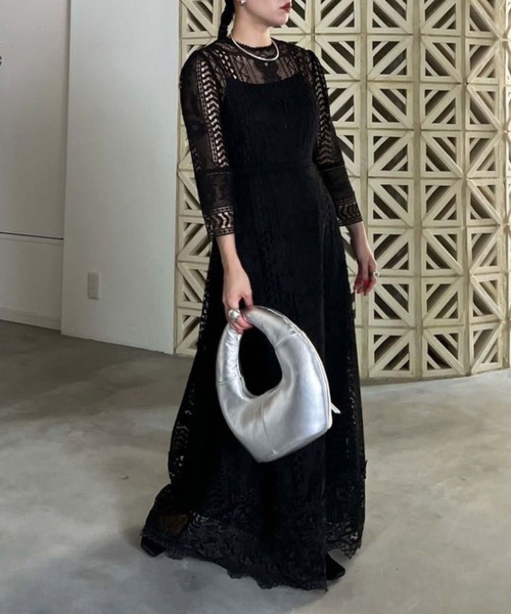 AMERI UND CHEMICAL LACE FLARE DRESS|スーツ・フォーマル・ドレス AMERI UND CHEMICAL LACE FLARE DRESS|スーツ・フォーマル・ドレス