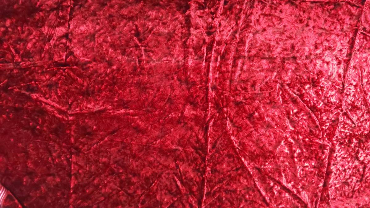 濃い赤・余り布・幅90cm・長さ115cm「おかあさんのお針箱」00200062