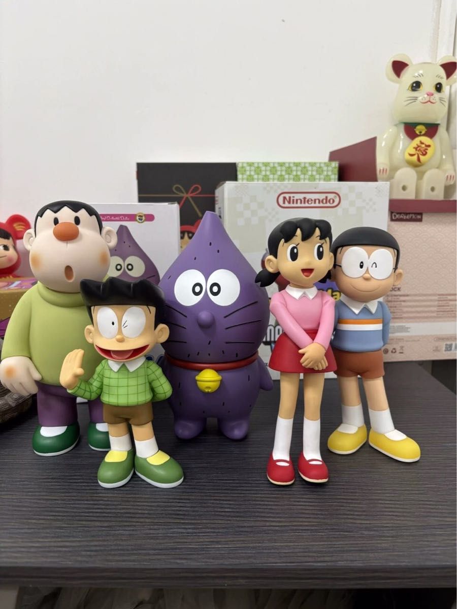 ドラえもん フィギュア 5体セット のび太、静香、ジャイアン、スネ夫と芋 外国輸入品