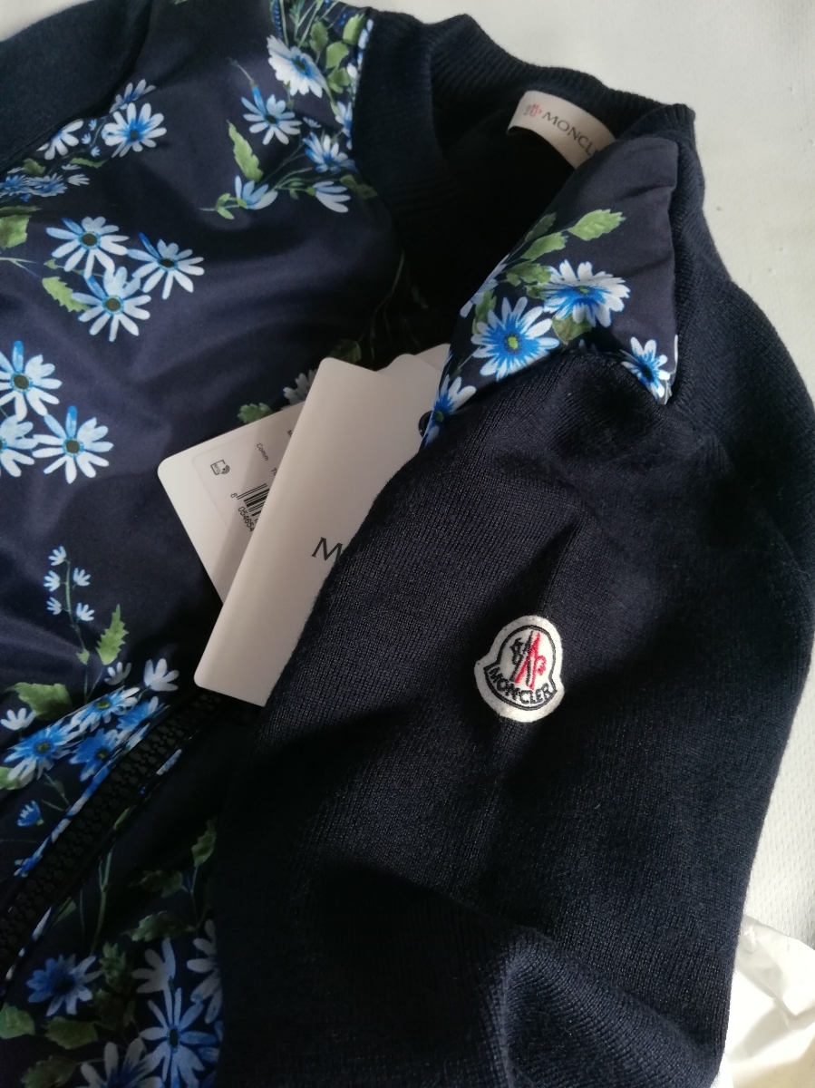 素敵! 新品 100%正規品Moncler ダウンカーディガン フローラル 花柄 floral down filled cardigan_画像4