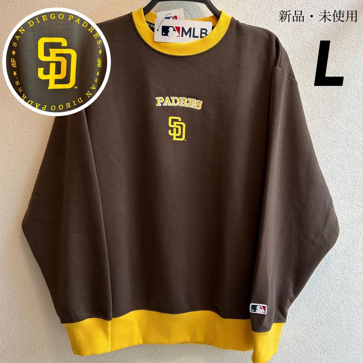 希少 【L】MLB サンディエゴ・パドレス バイカラー ロゴ刺繍 希少 【L】MLB サンディエゴ・パドレス バイカラー ロゴ刺繍