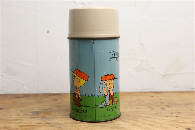 ヤフオク 60s Thermos Peanuts Snoopy 水筒 サーモス ピー